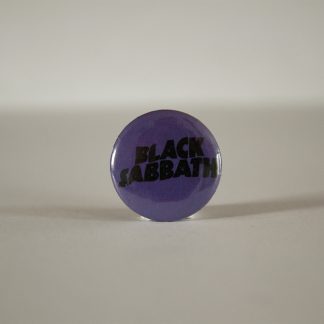 Turborock Productions Black Sabbath, white/purple, badge/pin Heavy Metal