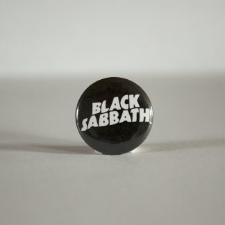Turborock Productions Black Sabbath, black/white, badge/pin Heavy Metal