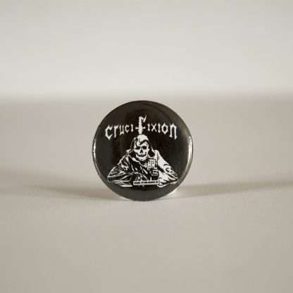 Turborock Productions Crucifixion, badge/pin Heavy Metal