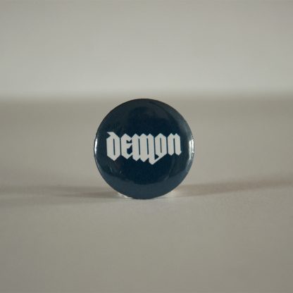 Turborock Productions Demon, blue, badge/pin Heavy Metal