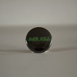 Turborock Productions Overkill, white/green, badge/pin Heavy Metal