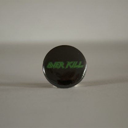 Turborock Productions Overkill, black/green, badge/pin Heavy Metal