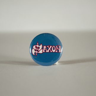 Turborock Productions Saxon, s/t #1, badge/pin Heavy Metal