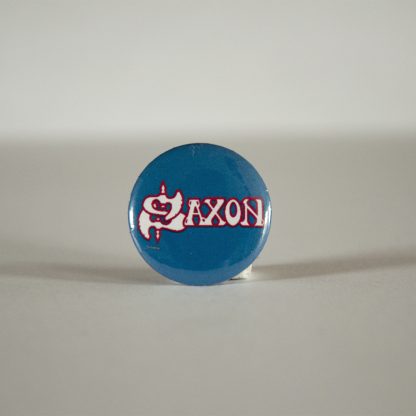 Turborock Productions Saxon, logo, badge/pin Heavy Metal