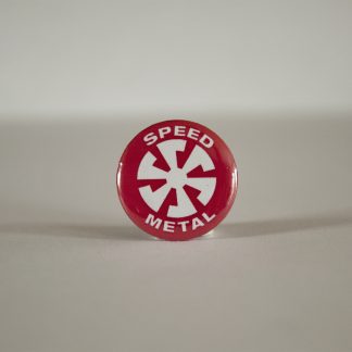 Turborock Productions Speed Metal, red/white, badge/pin Heavy Metal