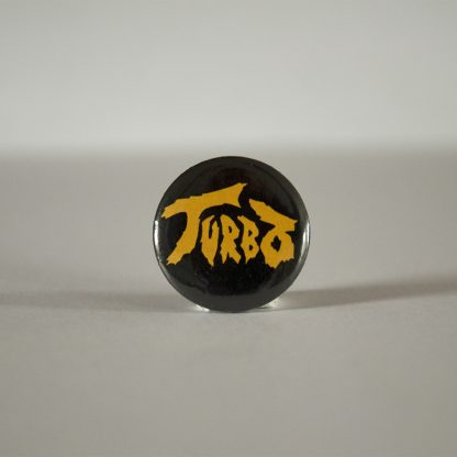 Turborock Productions Turbo, black/yellow, badge/pin Heavy Metal
