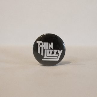 Turborock Productions Thin Lizzy, white/black, badge/pin Heavy Metal