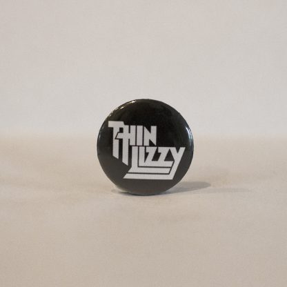 Turborock Productions Thin Lizzy, black/white, badge/pin Heavy Metal