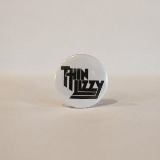 Turborock Productions Thin Lizzy, white/black, badge/pin Heavy Metal