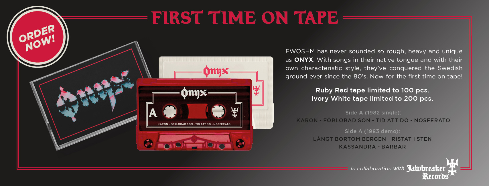 Turborock Productions Header Onyx Tape