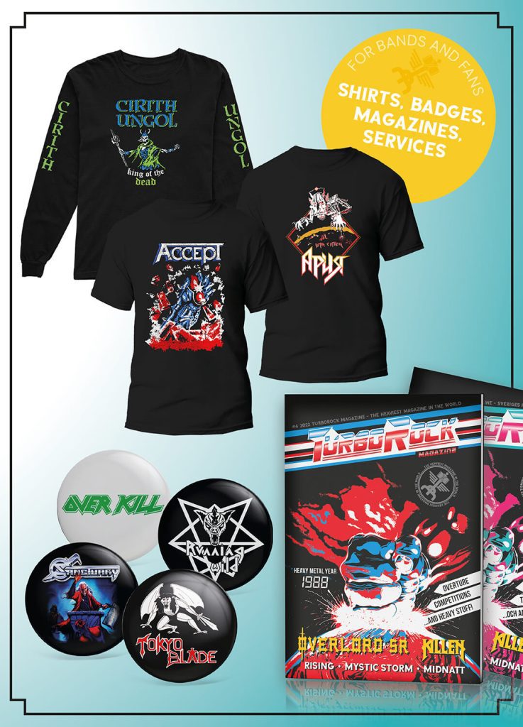 Turborock Productions Turborock Magazine Merchandise Tapes Pins Badges Heavy Speed Metal Rock