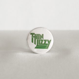 Turborock Productions Thin Lizzy, white/orange, badge/pin Heavy Metal