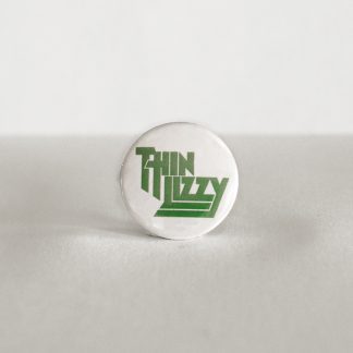 Turborock Productions Thin Lizzy, white/green, badge/pin Heavy Metal