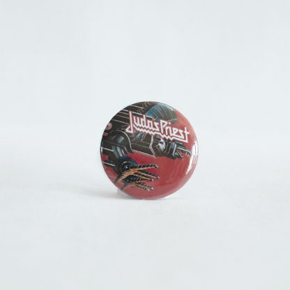 Judas Priest - Screaming for Vengeance, white logo, badge/pin