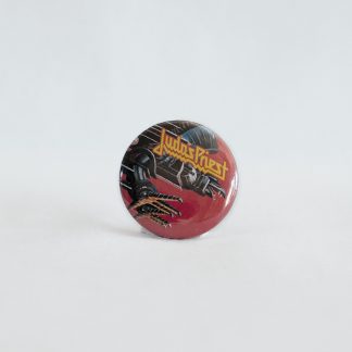 Turborock Productions Judas Priest – Screaming for Vengeance, white logo, badge/pin Heavy Metal