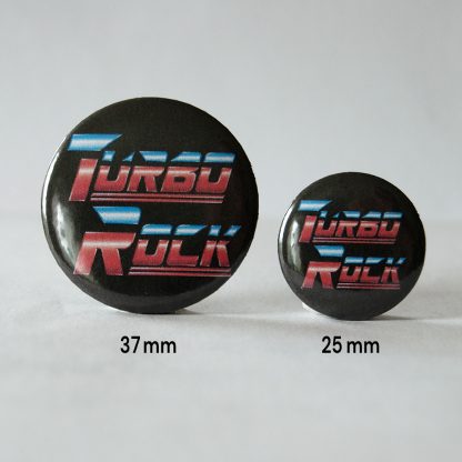 Turborock Productions Heavy Metal, light brown (37 mm), bagde/pin Heavy Metal