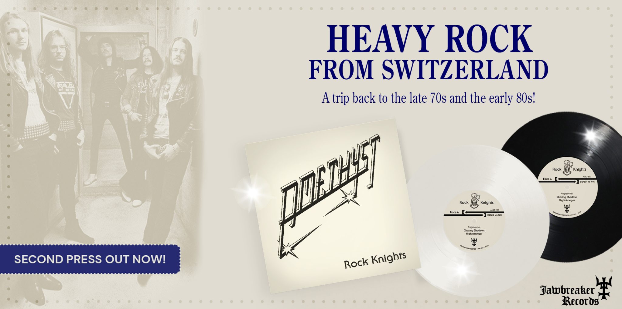 Turborock Productions Amethyst Rock Knights Blue Amethyst EP 2023 2nd Press Header