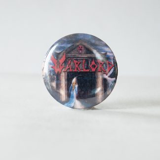 Turborock Productions Warlord – Deliver Us, white logo (37 mm), badge/pin Heavy Metal