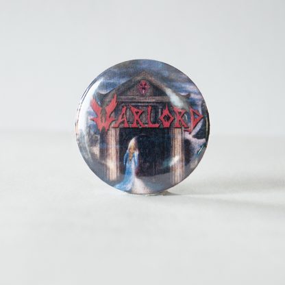 Turborock Productions Warlord – Deliver Us, red logo (37 mm), badge/pin Heavy Metal