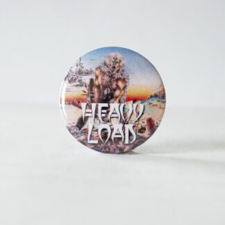 Turborock Productions Heavy Load – Stronger Than Evil (37 mm), yellow logo, bagde/pin Heavy Metal