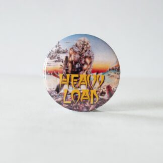 Turborock Productions Heavy Load – Stronger Than Evil (37 mm), yellow logo, bagde/pin Heavy Metal