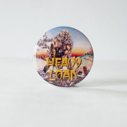 Turborock Productions Heavy Load – Stronger Than Evil (37 mm), yellow logo, bagde/pin Heavy Metal