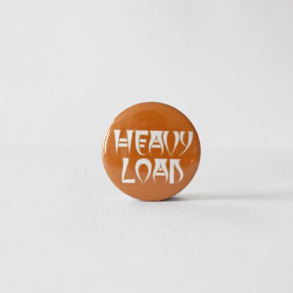 Turborock Productions Heavy Load, orange/white, badge/pin Heavy Metal