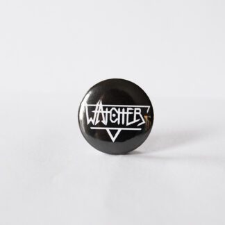 Turborock Productions Watcher, black/white, heavy metal, badge/pin Heavy Metal