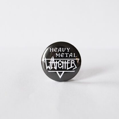 Turborock Productions Watcher, black/white, heavy metal, badge/pin Heavy Metal