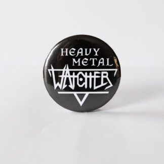 Turborock Productions Watcher, black/white, heavy metal (37 mm), badge/pin Heavy Metal
