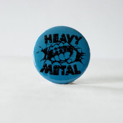 Turborock Productions Heavy Metal, blue (37 mm), bagde/pin Heavy Metal